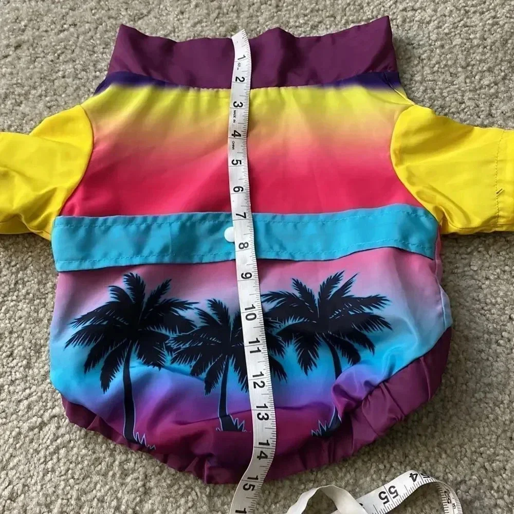 Posh Paws Hawaiian Multi Color Collard Shirt Dog Attire